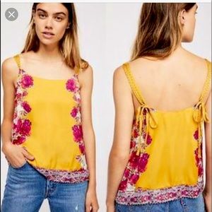 NEW! Free People move lightly tie strap cami